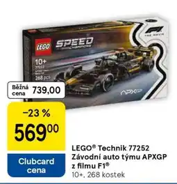 Tesco LEGO Technic 77252 Závodní auto týmu APXGP z filmu F1 nabídka
