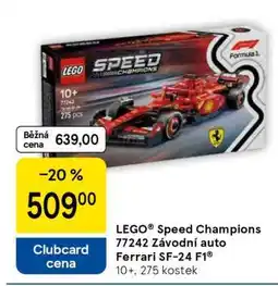 Tesco LEGO Speed Champions 77242 Závodní auto Ferrari SF-24 F1 nabídka