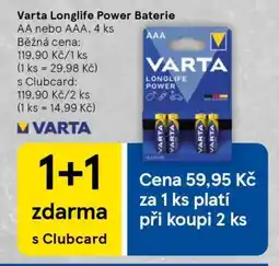 Tesco Varta Longlife Power Baterie nabídka