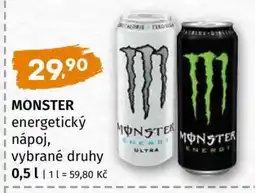 Terno MONSTER energetický nápoj vybrané druhy nabídka