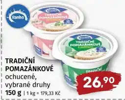 Terno Tradiční pomazánkové nabídka