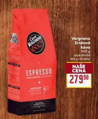 Billa VERGNANO ZRNKOVÁ KÁVA nabídka