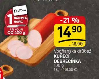 Flop Vodňanská drůbež kuřecí debrecínka nabídka