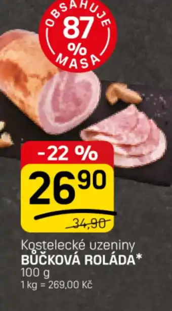 Flop Kostelecké uzeniny bůčková roláda nabídka