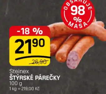Flop Steinex Štýrské párečky nabídka