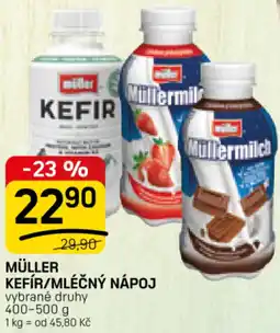Flop Müller kefir/mléčný nápoj nabídka