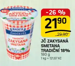 Flop Madeta Jč zakysaná smetana tradiční 18% nabídka