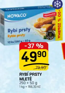 Flop Nowaco rybí prsty mleté nabídka