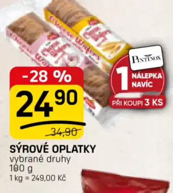 Flop Sýrové oplatky nabídka