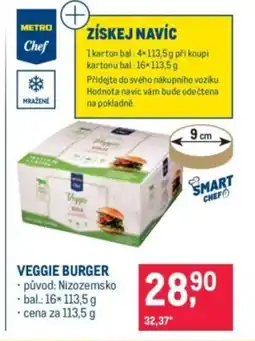 Makro Veggie burger nabídka