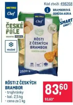 Makro Rösti z českých brambor nabídka