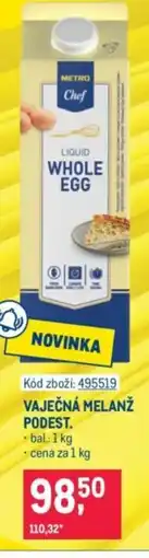 Makro Vaječná melanž podest nabídka