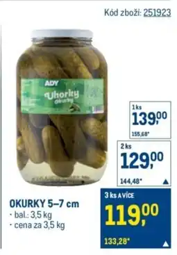 Makro Okurky 5-7 cm nabídka