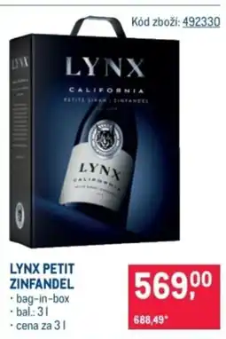 Makro Lynx petit zinfandel nabídka