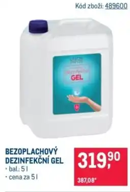 Makro Bezoplachový dezinfekční gel nabídka