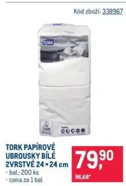Makro Tork papírové ubrousky bílé nabídka
