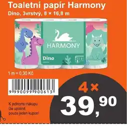 COOP DISKONT Toaletní papír Harmony nabídka