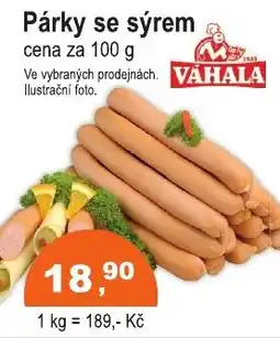 COOP DISKONT Párky se sýrem nabídka