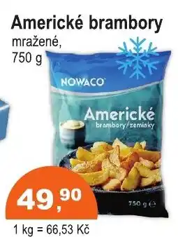 COOP DISKONT Nowaco Americké brambory nabídka