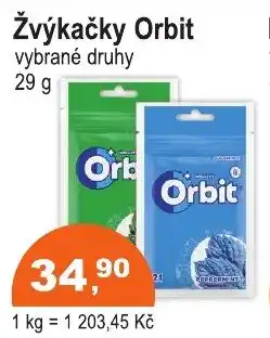 COOP DISKONT Žvýkačky Orbit nabídka