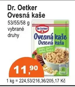 COOP DISKONT Dr. Oetker Ovesná kaše nabídka