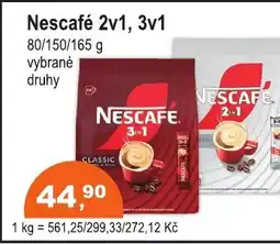 COOP DISKONT Nescafé 2v1, 3v1 nabídka