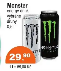 COOP DISKONT Monster energy drink nabídka