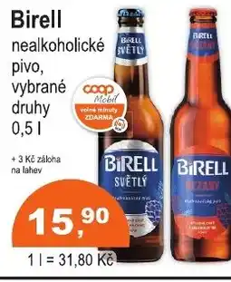 COOP DISKONT Birell nealkoholické pivo nabídka