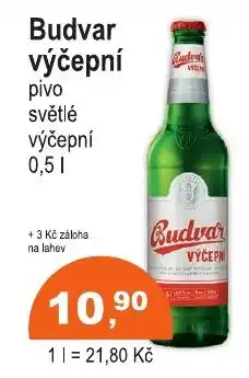 COOP DISKONT Budvar výčepní nabídka
