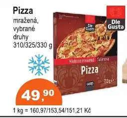 COOP DISKONT Pizza mražená nabídka