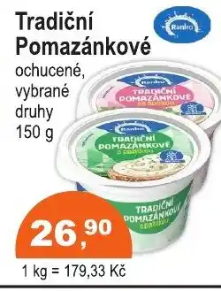 COOP DISKONT Ranko Tradiční Pomazánkové nabídka