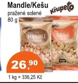 COOP DISKONT Mandle/Kešu nabídka