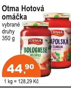 COOP DISKONT Otma Hotová omáčka nabídka