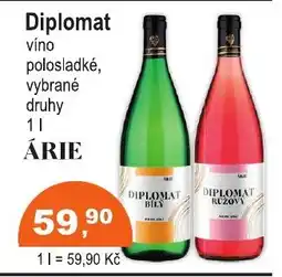 COOP DISKONT Diplomat víno polosladké nabídka