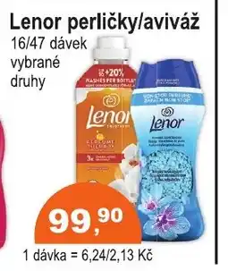 COOP DISKONT Lenor perličky/aviváž nabídka