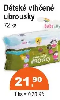 COOP DISKONT Dětské vlhčené ubrousky nabídka