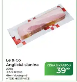 Tamda Foods Le & Co Anglická slanina nabídka