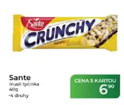 Tamda Foods Sante musli tyčinka nabídka