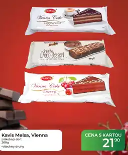 Tamda Foods Kavis Melsa, Vienna piškotový dort nabídka