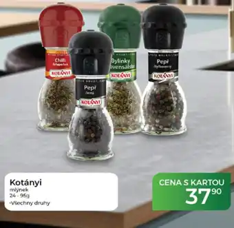 Tamda Foods Kotányi mlýnek nabídka