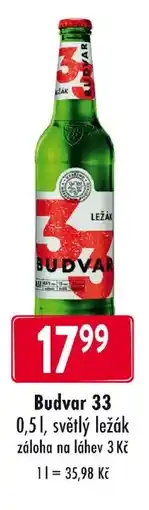 Qanto Budvar 33 nabídka
