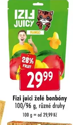 Qanto Fizi juici želé bonbóny nabídka