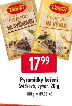 Qanto Vitana Pyramidky koření Svíčková, vývar nabídka