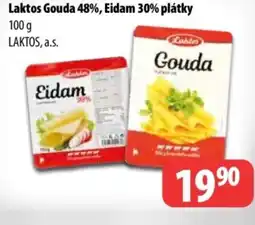 Partner Maloobchodní síť Laktos Gouda 48%, Eidam 30% plátky nabídka