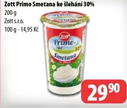 Partner Maloobchodní síť Zott Primo Smetana ke šlehání 30% nabídka