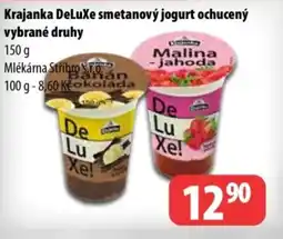 Partner Maloobchodní síť Krajanka DeLuxe smetanový jogurt ochucený nabídka