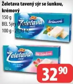 Partner Maloobchodní síť Želetava tavený sýr se šunkou, krémový nabídka