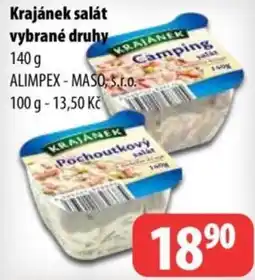 Partner Maloobchodní síť Krajánek salát nabídka