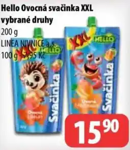 Partner Maloobchodní síť Hello Ovocná svačinka XXL nabídka