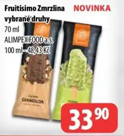 Partner Maloobchodní síť Fruitisimo Zmrzlina nabídka